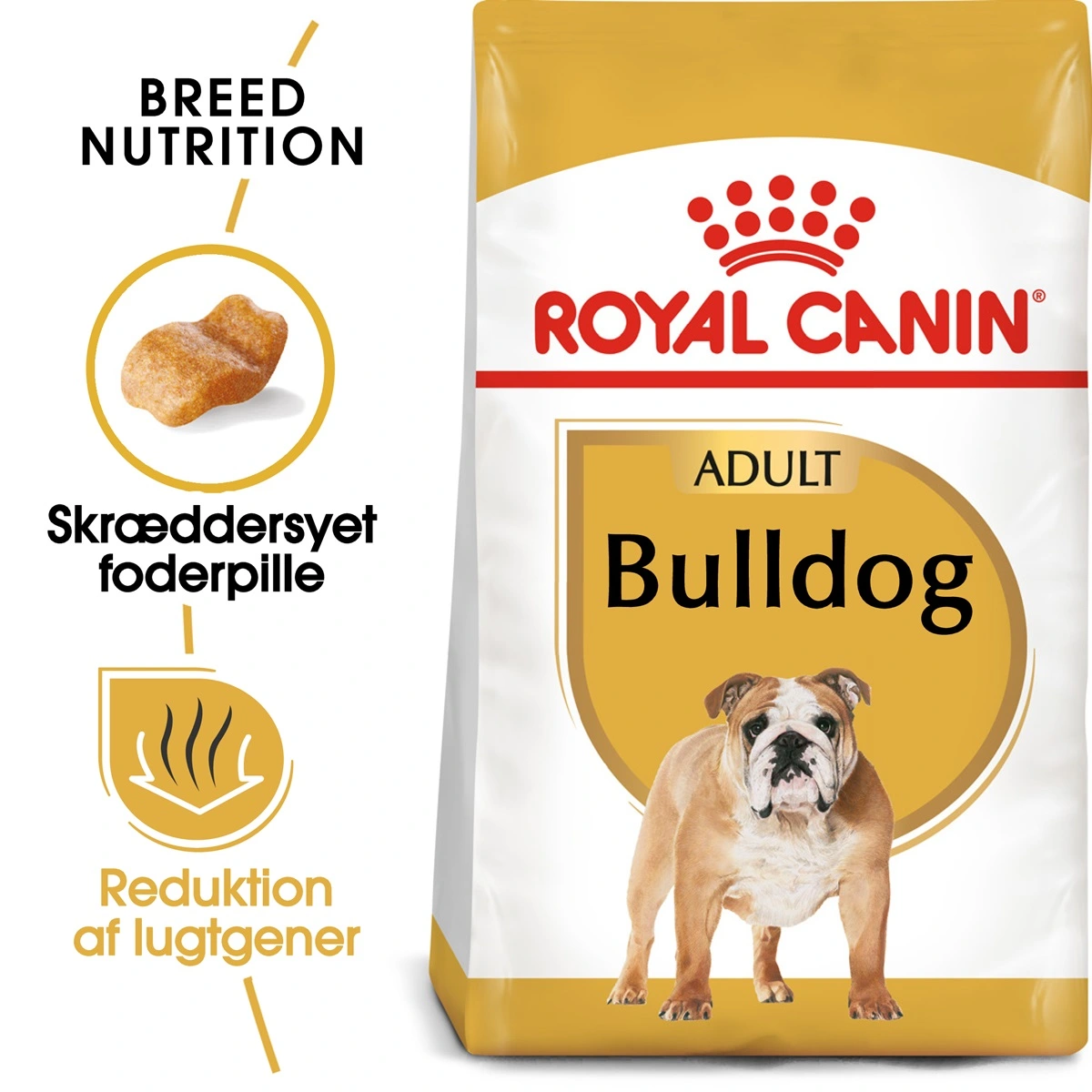 Royal Canin Bulldog Adult 12 kg - tørfoder til voksne hunde